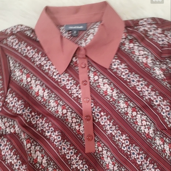 Modcloth floral long sleeve blouse - Picture 3 of 9